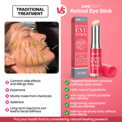 Retinol Eye Stick✅ for Reduces Fine Lines，Puffiness and Dark Circles🌟